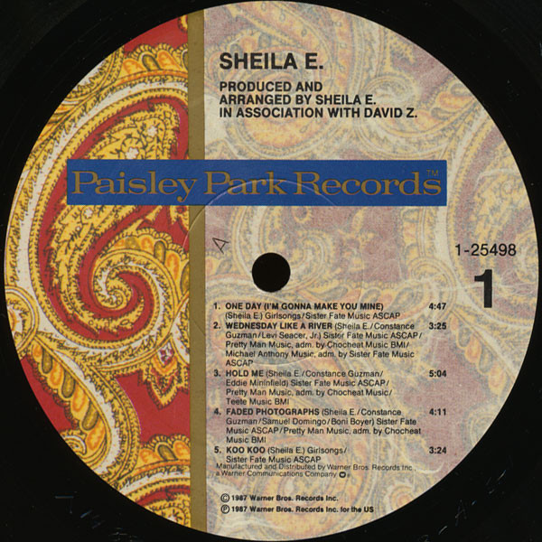 Sheila E. - Sheila E | Paisley Park (9 25498-1) - 3 Sheila E. - Sheila E | Paisley Park (9 25498-1) - 3