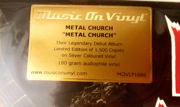 Metal Church - Metal Church (MOV - Limited Edition - Silver Vinyl) [Vinyl] | Music On Vinyl (MOVLP1666) - 2