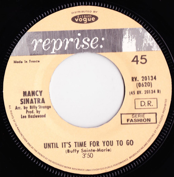 Nancy Sinatra - Lightning's Girl / Until It's Time For You To Go | Reprise Records (RV 20.134) - 4
