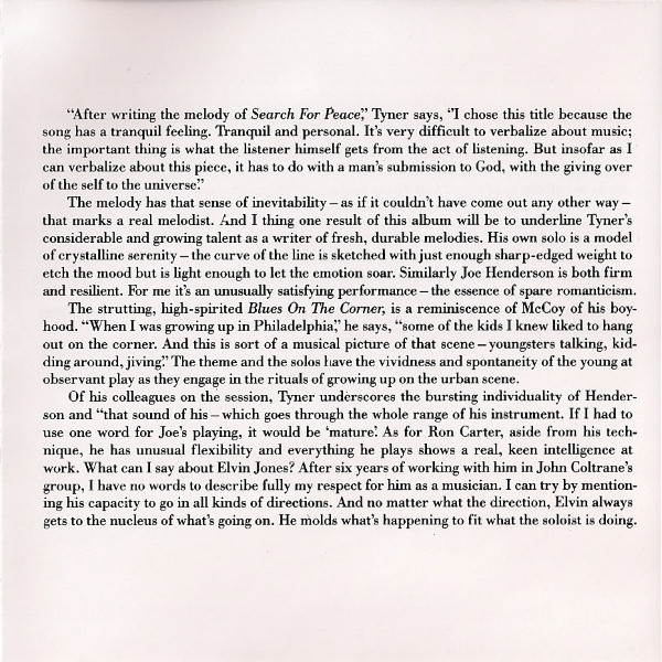 McCoy Tyner - The Real McCoy | Blue Note (0777 7 46512 2 6) - 3