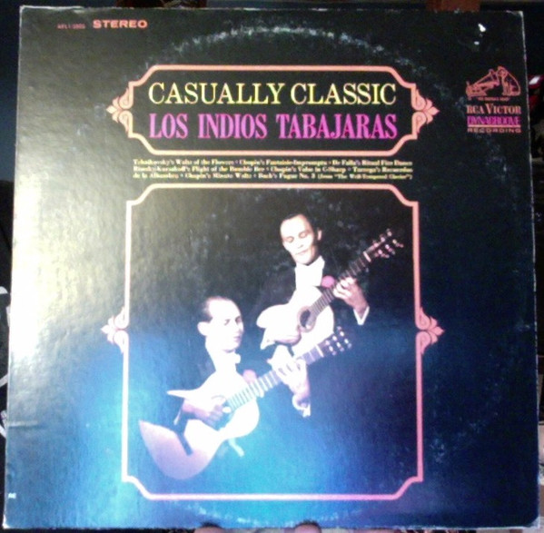 Los Indios Tabajaras - Casually Classic | RCA Victor (AFL1-3505)