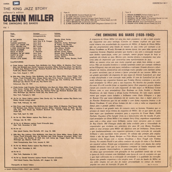 Glenn Miller - The Swinging Big Bands (1939/1942) - Glenn Miller Vol. 1 | Joker (SM 3617) - 2 Glenn Miller - The Swinging Big Bands (1939/1942) - Glenn Miller Vol. 1 | Joker (SM 3617) - 2