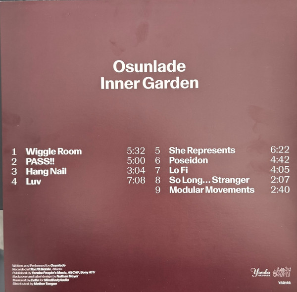 Osunlade - Inner Garden | Yoruba Records (YSD146) - 2 Osunlade - Inner Garden | Yoruba Records (YSD146) - 2