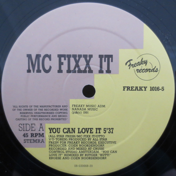 MC Fixx It - You Can Love It / Bring It Back | Freaky Records (Freaky 1016-5) - 3 MC Fixx It - You Can Love It / Bring It Back | Freaky Records (Freaky 1016-5) - 3