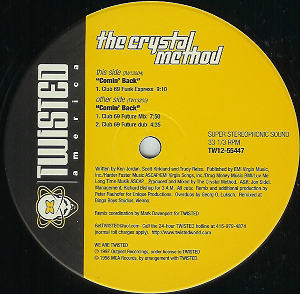 The Crystal Method - Comin' Back | Twisted America Records (TW12-55447) - 2