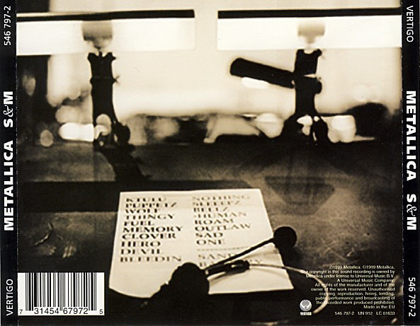 Metallica - S&M | Vertigo (546 797-2) - 2