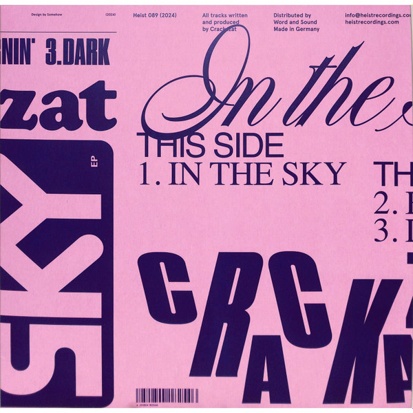 Crackazat - In The Sky EP | Heist (Heist 089) - main