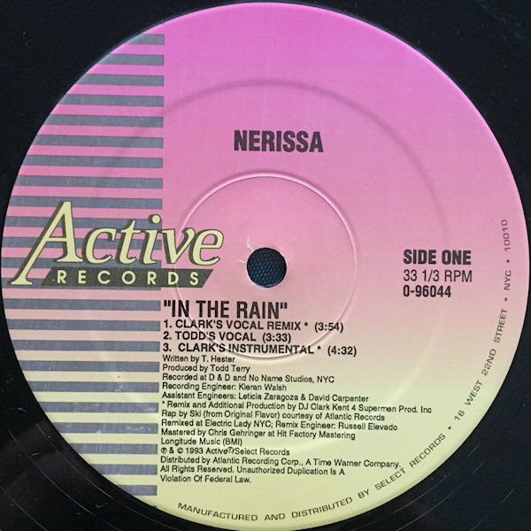 Nerissa - In The Rain | Active Records (0-96044) - 3 Nerissa - In The Rain | Active Records (0-96044) - 3