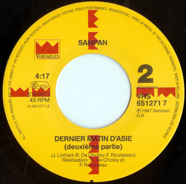 Sampan - Dernier Matin D'Asie | Versailles (VRS 651271 7) - 4