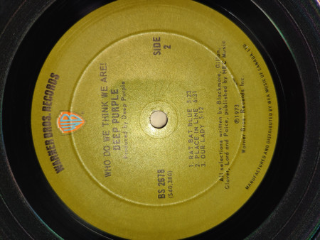Deep Purple - Who Do We Think We Are | Warner Bros. Records (BS 2678) - 2