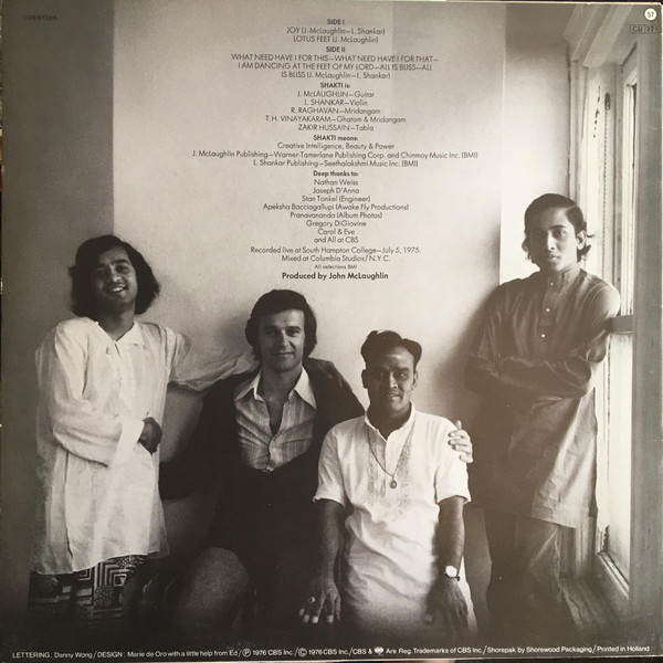 Shakti With John McLaughlin - Shakti With John McLaughlin | CBS (CBS 81388) - 2 Shakti With John McLaughlin - Shakti With John McLaughlin | CBS (CBS 81388) - 2