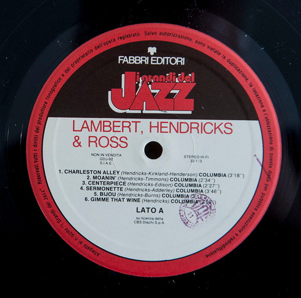 Lambert, Hendricks & Ross - Lambert, Hendricks & Ross | Fabbri Editori (Gdj 92) - 3