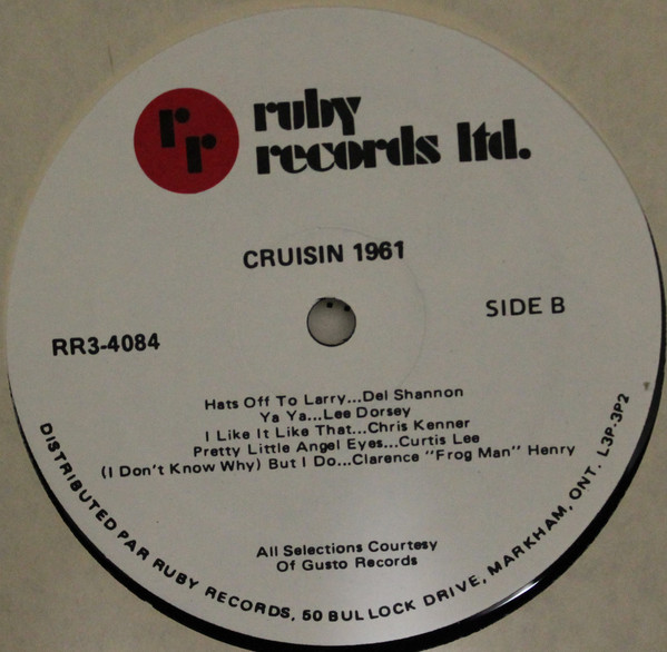 Various - Cruisin' 1961 [Vinyl] | Ruby Records Limited (RR3-4084) - 4