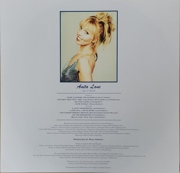 Anita Lane - Sex O'Clock LP | Mute (STUMM183) - 3