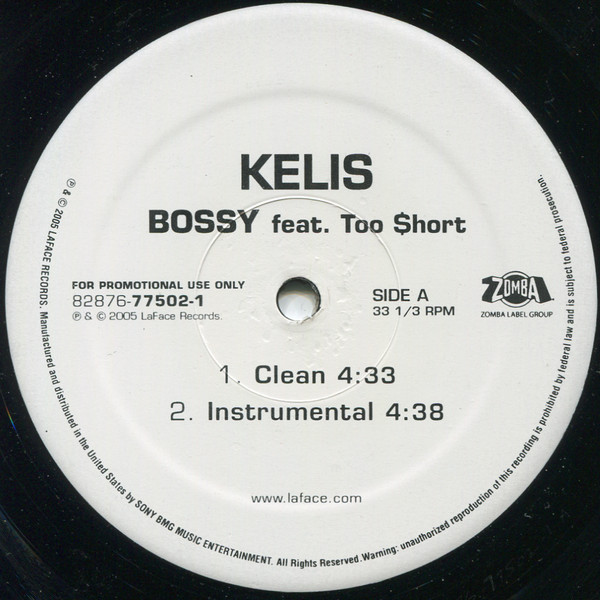 Kelis Feat. Too Short - Bossy | Zomba (82876-77502-1)
