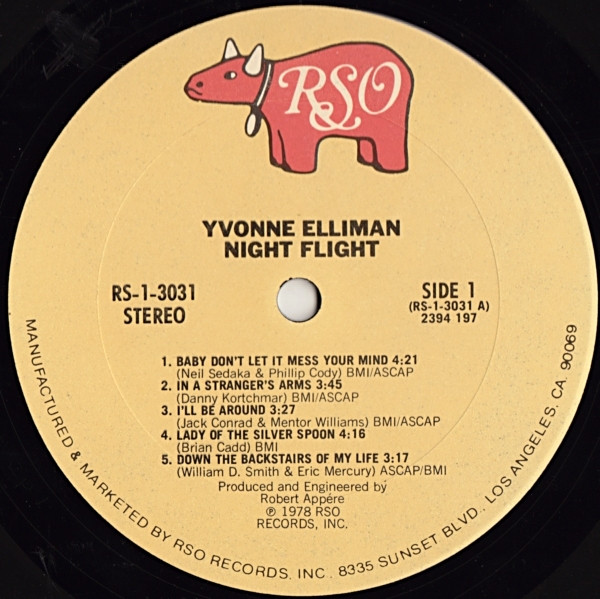 Yvonne Elliman - Night Flight | RSO (RS-1-3031) - 4 Yvonne Elliman - Night Flight | RSO (RS-1-3031) - 4