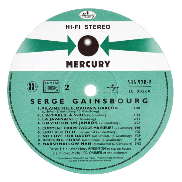 Serge Gainsbourg - N°4 | Mercury (536 928-9) - 4 Serge Gainsbourg - N°4 | Mercury (536 928-9) - 4