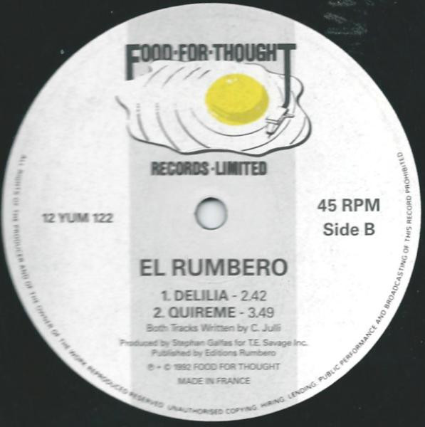El Rumbero - Chica Ven | Food For Thought Records (12 YUM 122) - 2