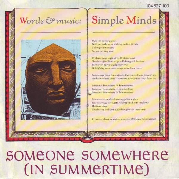 Simple Minds - Someone Somewhere (In Summertime) | Virgin (104 827) - main Simple Minds - Someone Somewhere (In Summertime) | Virgin (104 827) - main