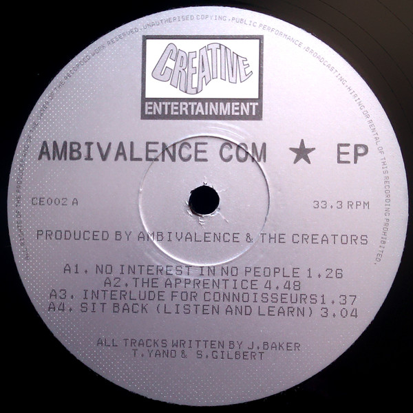 Ambivalence - Ambivalence Com ★ EP | Creative Entertainment (CE002)