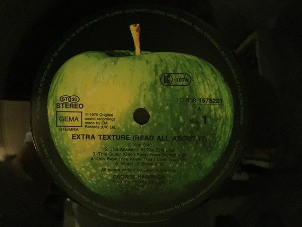 George Harrison - Extra Texture (Read All About It) | Apple Records (1C 038 1575221) - 3