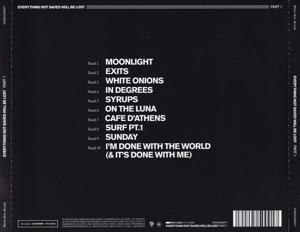 Foals - Everything Not Saved Will Be Lost : Part 1 | Warner Bros. Records (0190295500917) - 2