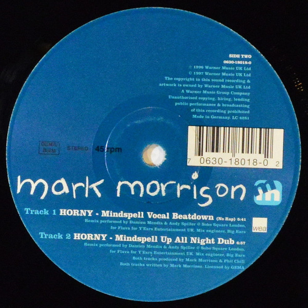 Mark Morrison - Horny | WEA (0630-18018-0) - 3 Mark Morrison - Horny | WEA (0630-18018-0) - 3