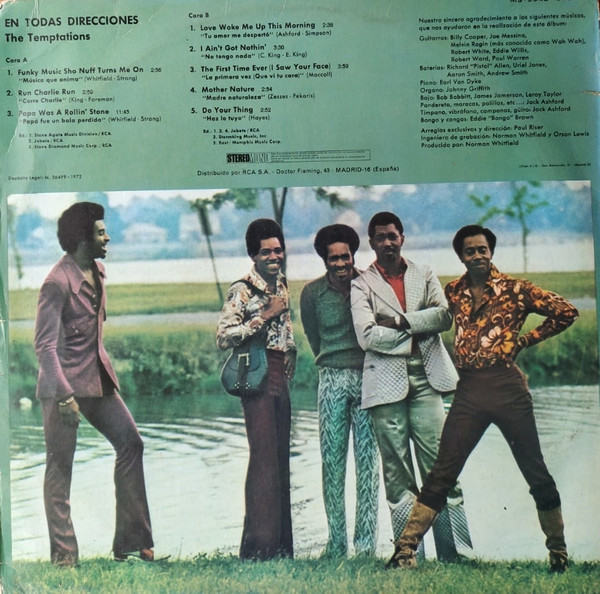 The Temptations - En Todas Direcciones | Tamla Motown (MS-9045) - 2