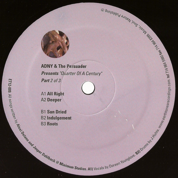 ADNY & The Persuader - Quarter Of A Century - Part 2 Of 3 (USED) | Earthtones Recordings (ET12-009) - main ADNY & The Persuader - Quarter Of A Century - Part 2 Of 3 (USED) | Earthtones Recordings (ET12-009) - main