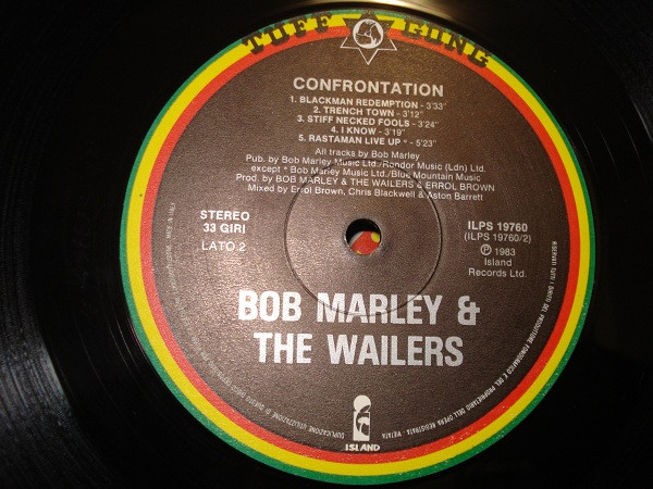 Bob Marley & The Wailers - Confrontation | Island Records (ILPS 19760) - 4