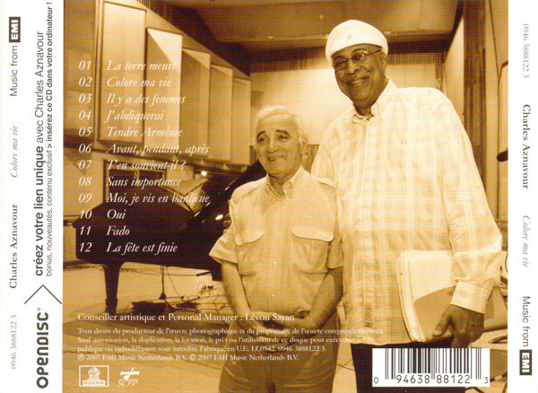 Charles Aznavour - Colore Ma Vie | Odeon (0946 3888122 3) - 3 Charles Aznavour - Colore Ma Vie | Odeon (0946 3888122 3) - 3