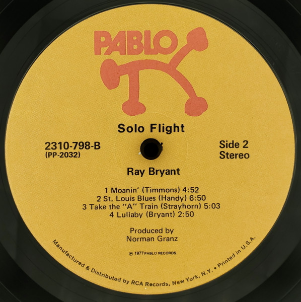 Ray Bryant - Solo Flight | Pablo Records (2310-798) - 4 Ray Bryant - Solo Flight | Pablo Records (2310-798) - 4