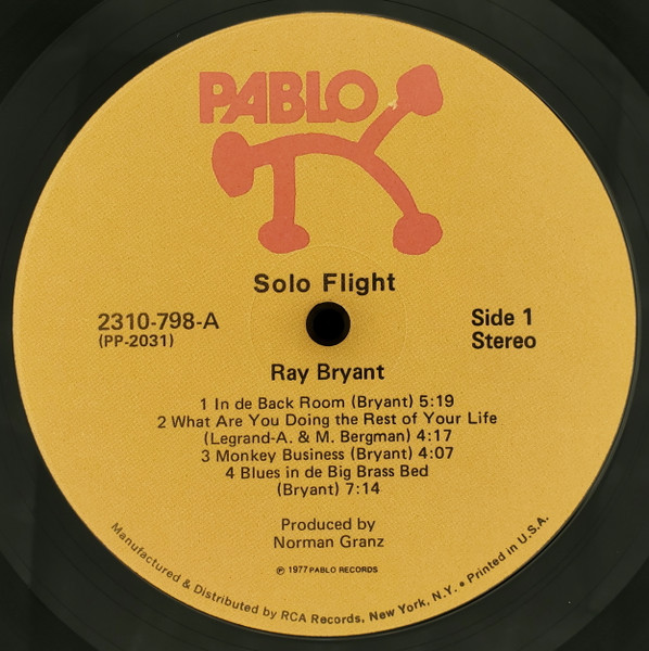 Ray Bryant - Solo Flight | Pablo Records (2310-798) - 3 Ray Bryant - Solo Flight | Pablo Records (2310-798) - 3