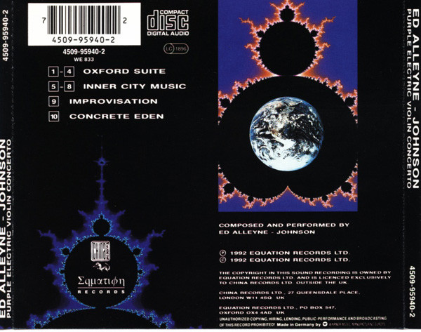 Ed Alleyne-Johnson - Purple Electric Violin Concerto | Equation Records Ltd. (4509-95940-2) - 2
