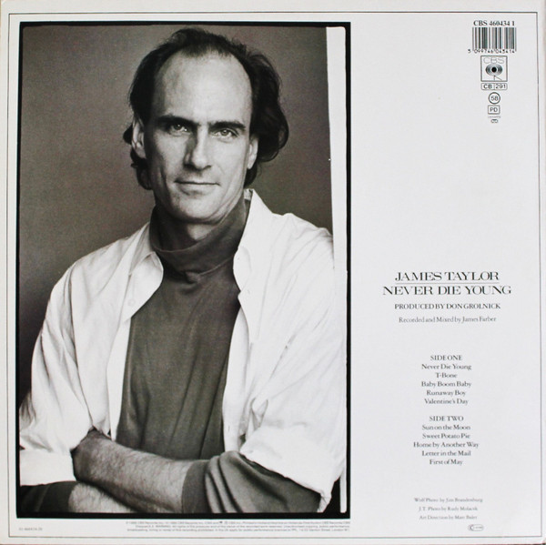 James Taylor - Never Die Young | CBS (CBS 460434 1) - 2