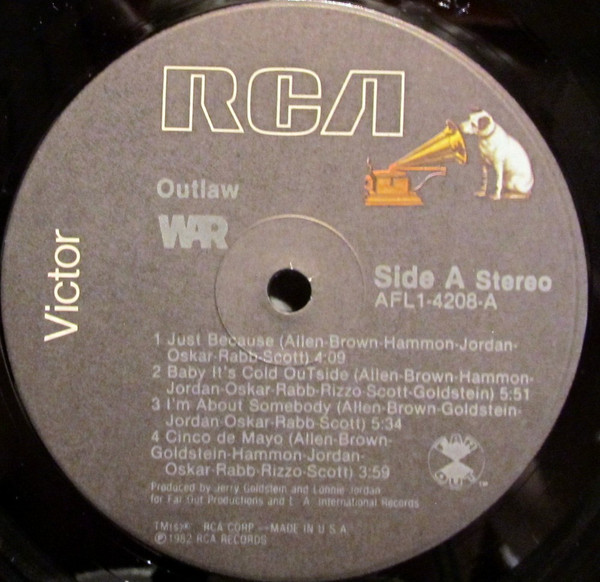 War - Outlaw | RCA Victor (AFL1-4208) - 2 War - Outlaw | RCA Victor (AFL1-4208) - 2