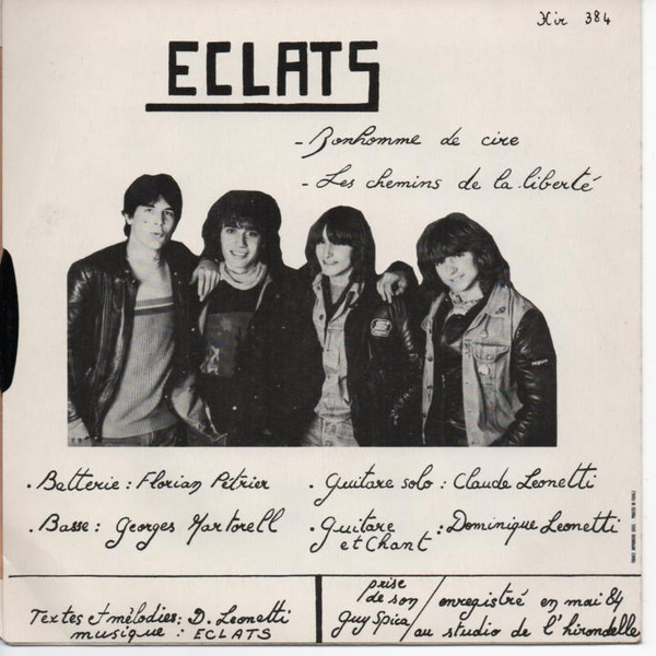 Eclats - Les Chemins De La Liberte / Bonhomme De Cire | Not On Label (Eclats Self-released) (HIR 384) - 2 Eclats - Les Chemins De La Liberte / Bonhomme De Cire | Not On Label (Eclats Self-released) (HIR 384) - 2