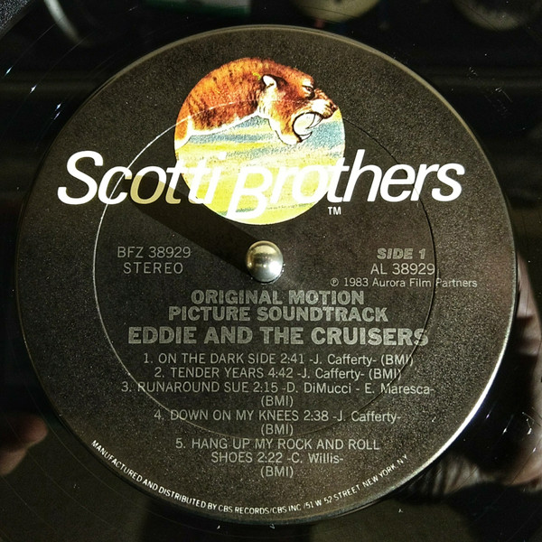 John Cafferty And The Beaver Brown Band - Eddie And The Cruisers (Original Motion Picture Soundtrack) | Scotti Bros. Records (BFZ 38929) - 3 John Cafferty And The Beaver Brown Band - Eddie And The Cruisers (Original Motion Picture Soundtrack) | Scotti Bros. Records (BFZ 38929) - 3