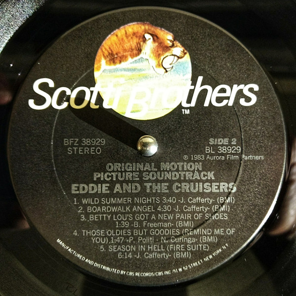 John Cafferty And The Beaver Brown Band - Eddie And The Cruisers (Original Motion Picture Soundtrack) | Scotti Bros. Records (BFZ 38929) - 4 John Cafferty And The Beaver Brown Band - Eddie And The Cruisers (Original Motion Picture Soundtrack) | Scotti Bros. Records (BFZ 38929) - 4