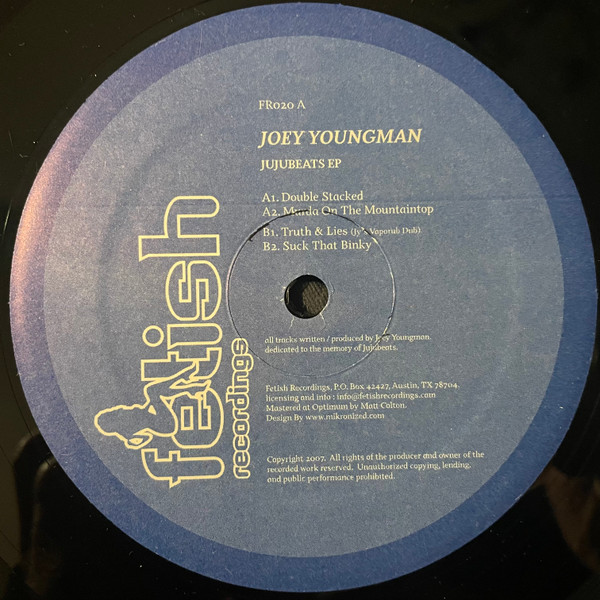 Joey Youngman - Jujubeats EP | Fetish Recordings (FR020) - main
