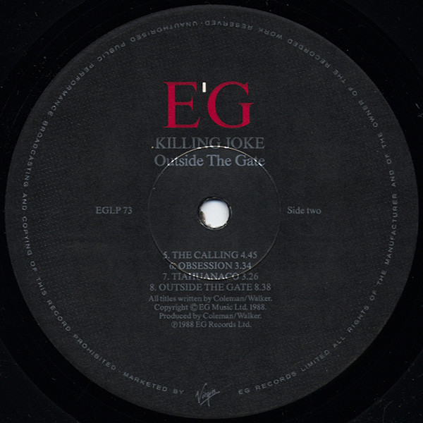 Killing Joke - Outside The Gate | EG (EG LP 73) - 4