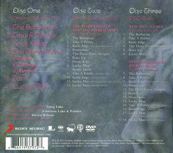 Emerson, Lake & Palmer - Emerson Lake & Palmer | Sony Music (88691937972) - 3