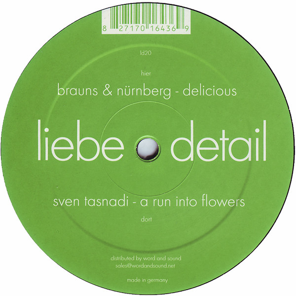 Sven Tasnadi / Holger Brauns & Nils Nürnberg - A Run Into Flowers / Delicious | liebe*detail (ld20) - 2