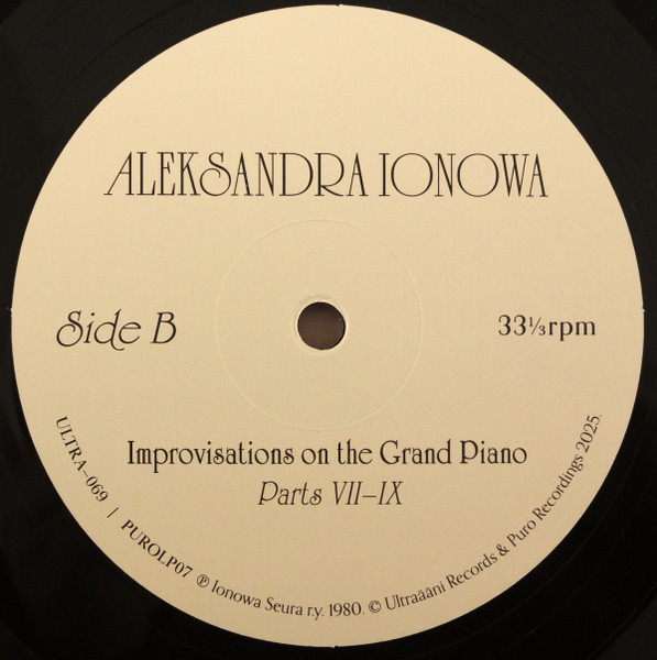 Aleksandra Ionowa - Improvisations On The Grand Piano | Ultraääni (ULTRA-069) - 4 Aleksandra Ionowa - Improvisations On The Grand Piano | Ultraääni (ULTRA-069) - 4