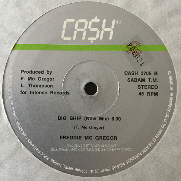 Freddie McGregor - Reggae On It / Big Ship | CA$H Records (CASH 3705) - 3 Freddie McGregor - Reggae On It / Big Ship | CA$H Records (CASH 3705) - 3