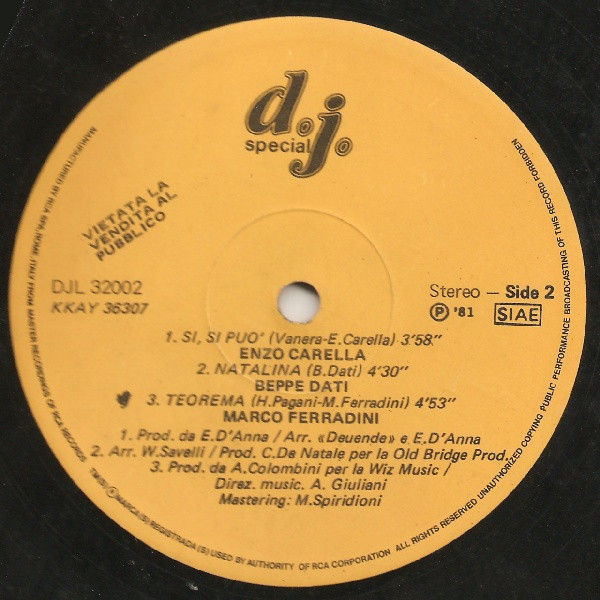 Various - Special For Dee Jays | D.J. Special (DJL 32002) - 2 Various - Special For Dee Jays | D.J. Special (DJL 32002) - 2