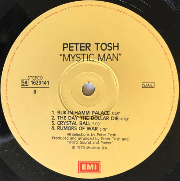 Peter Tosh - Mystic Man | Rolling Stones Records (54 1629141) - 4
