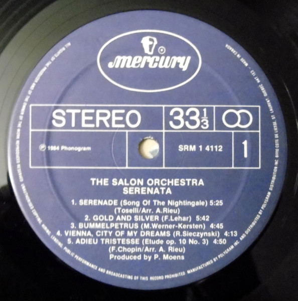 Maastrichts Salon Orkest - Serenata (Song Of The Nightingale) | Mercury (SRM-1-4112) - 3