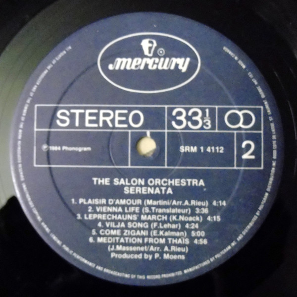 Maastrichts Salon Orkest - Serenata (Song Of The Nightingale) | Mercury (SRM-1-4112) - 4