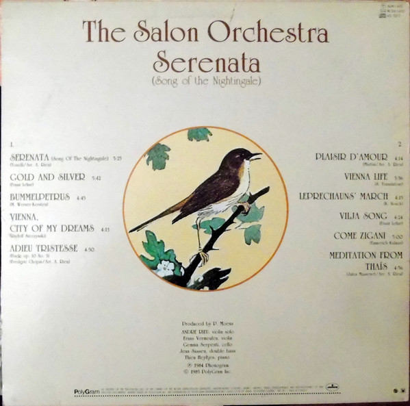 Maastrichts Salon Orkest - Serenata (Song Of The Nightingale) | Mercury (SRM-1-4112) - 2